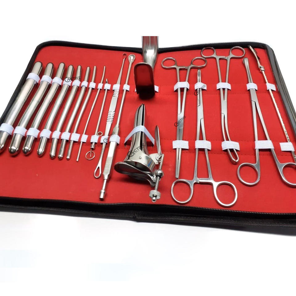17 Pcs D&amp;c Dnc Instruments Set / Gynecology Dilation And Curettage Set Premium Quality By Dentavex Corporation 