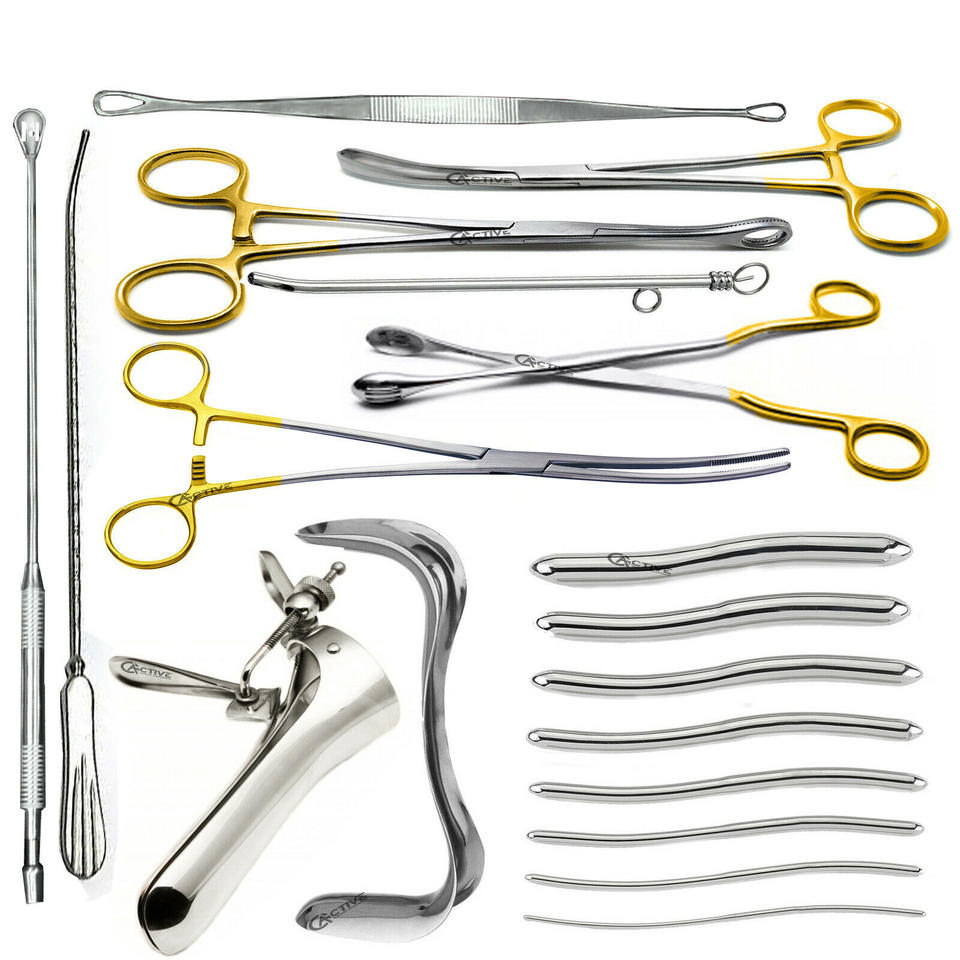 Dilation And Curettage (d &amp; C) Instruments Set Gynecology Surgery Set High Quality Class I Medical D &amp; C Kits 