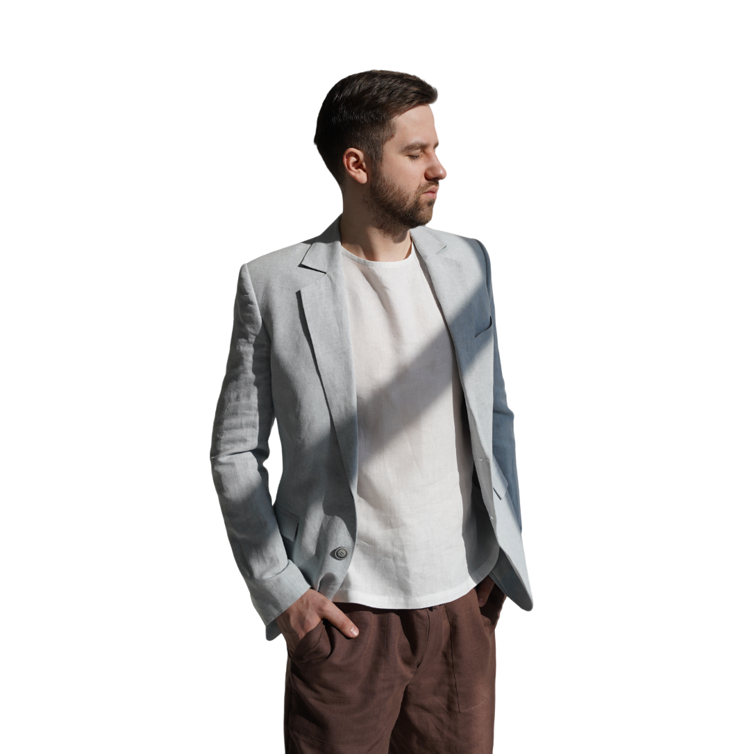 High Quality Custom Men's Jacket Formal Blazer For Men Eco Friendly Organic Single-breasted Jacket Slim Fit 