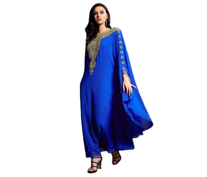 Hand Beaded Embroidery Work Plus Size High Quality Islamic Abaya Dresses For Women Elegant Wedding Kaftan