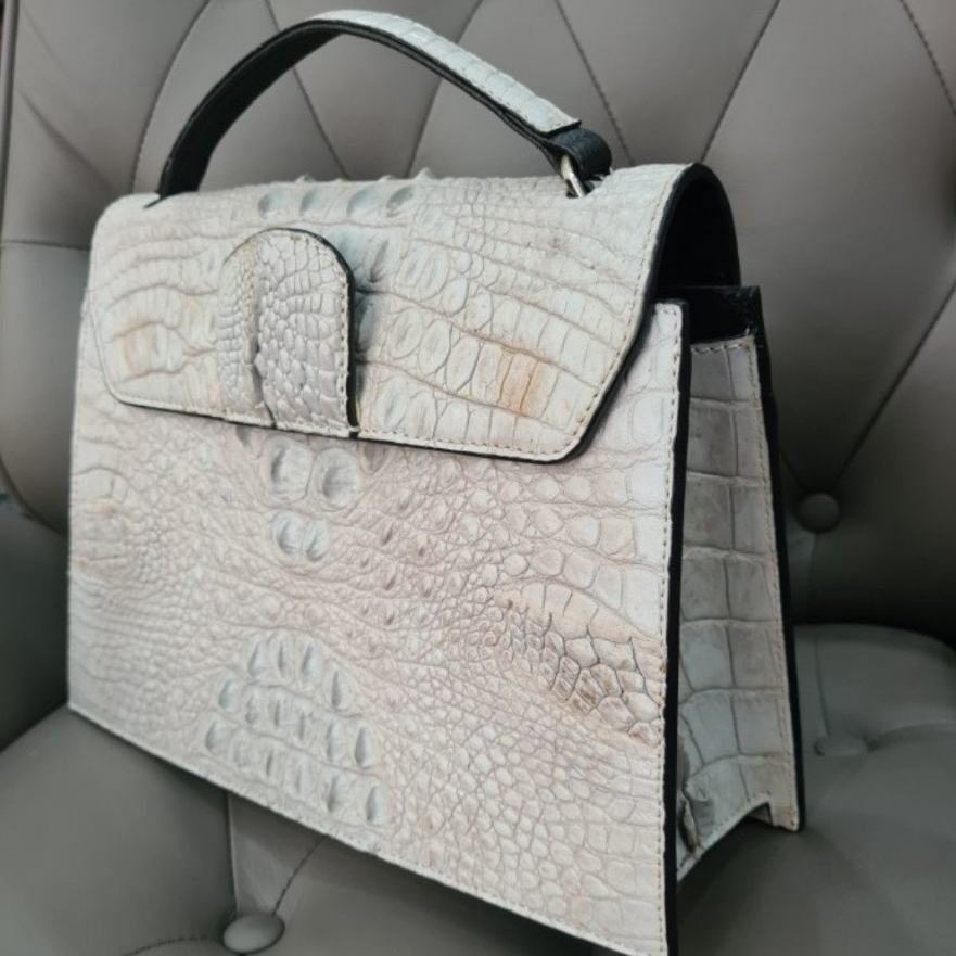 Premium Leather Handbags Women Fashion Handbag Luxury Crocodile Leather Bag Luxury Women 100% Crocodile Skin Bag 