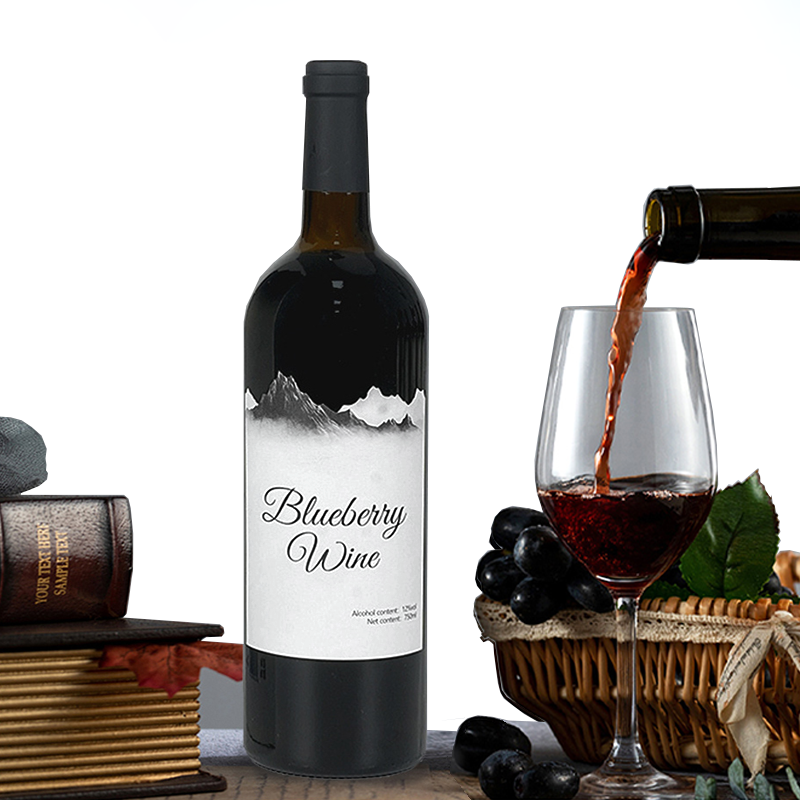 Beverage Alcohol Food Grade High Quality Alcohol 12.5 Vol Chinese dry blueberry wine