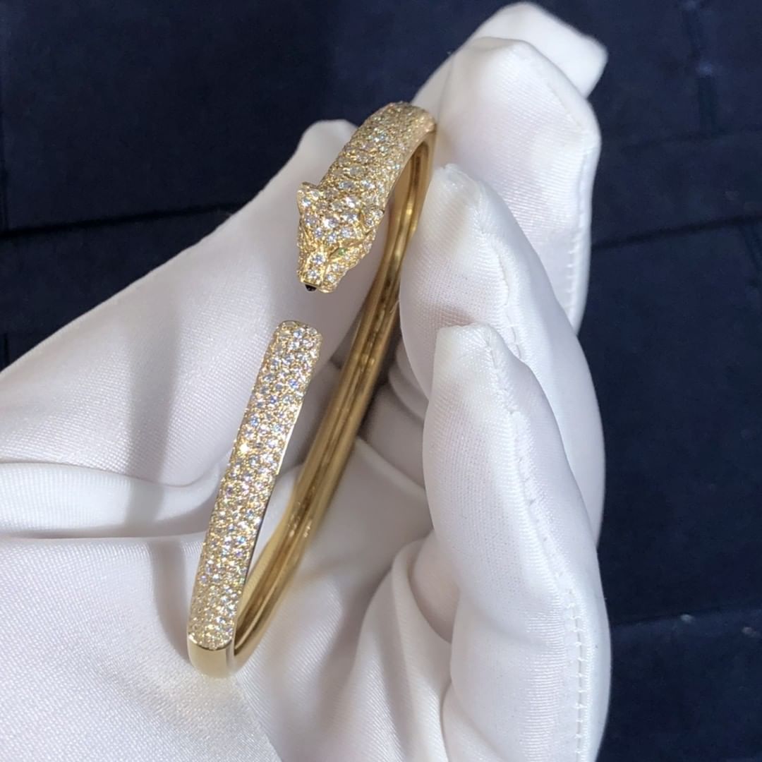 Solid Gold Diamond Bracelet 18k Gold Bracelet For Men 14k Gold Real Lab Grown Diamond Bracelet Men Anniversary Gift