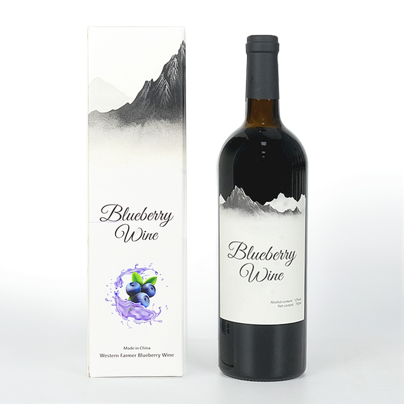 Western Farmer brand dry blueberry wine 6 bottles of blueberry wine supply