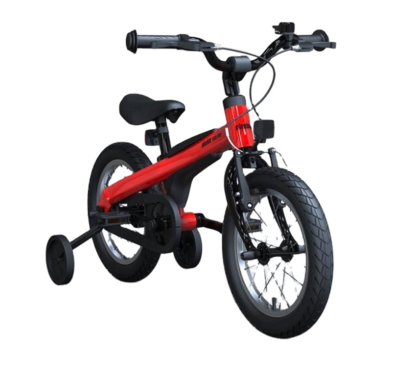14inch Kids Bike Red Children's Bicycle with Training ,Baby Boys and Girls 2-3-4-5-6 Years Old Aluminum Bicycles 14 inch