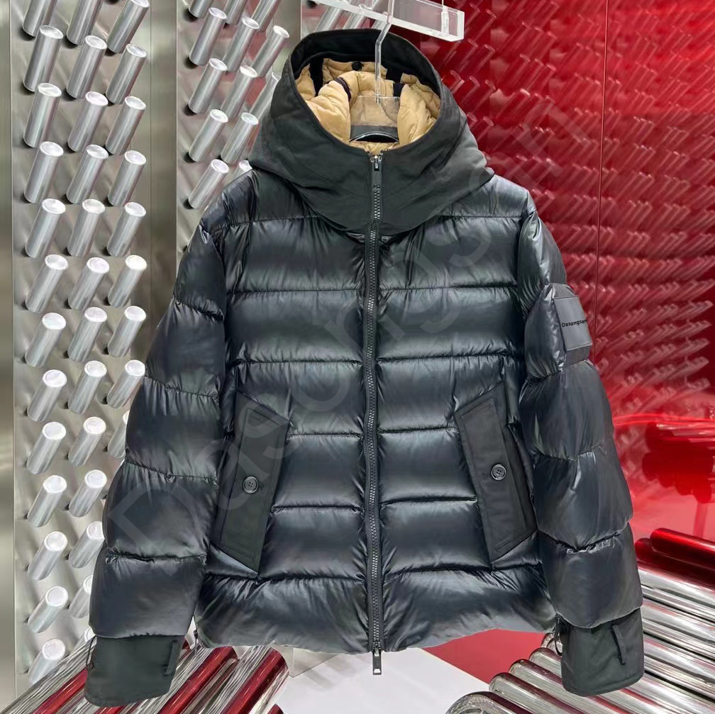 Oem Custom Down Jacket Man Dasongsan Wholesale Custom Logo Fashionable Man Oversized Quilted 2 In 1 Down Jacket 