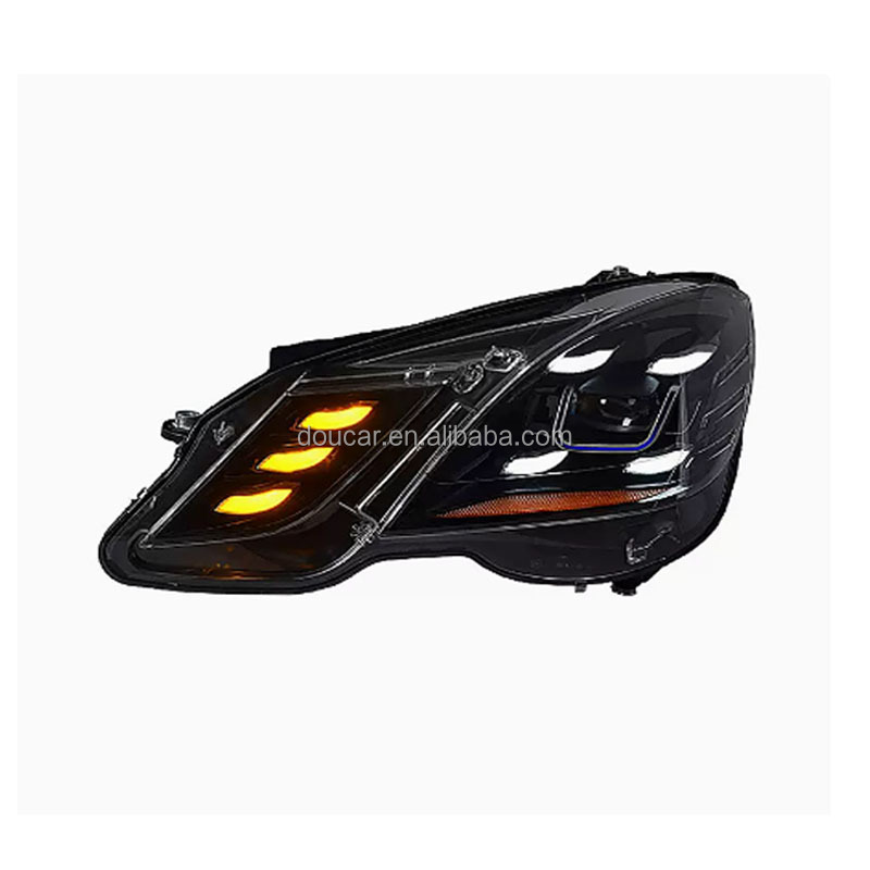 Doucar Benz Headlights For E Class 2010-2013 W212 E200 E300 Led Head Lamps Drl Laser Head Lighting Systems 
