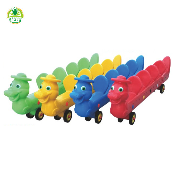 Kindergarten outdoors kids playing toys