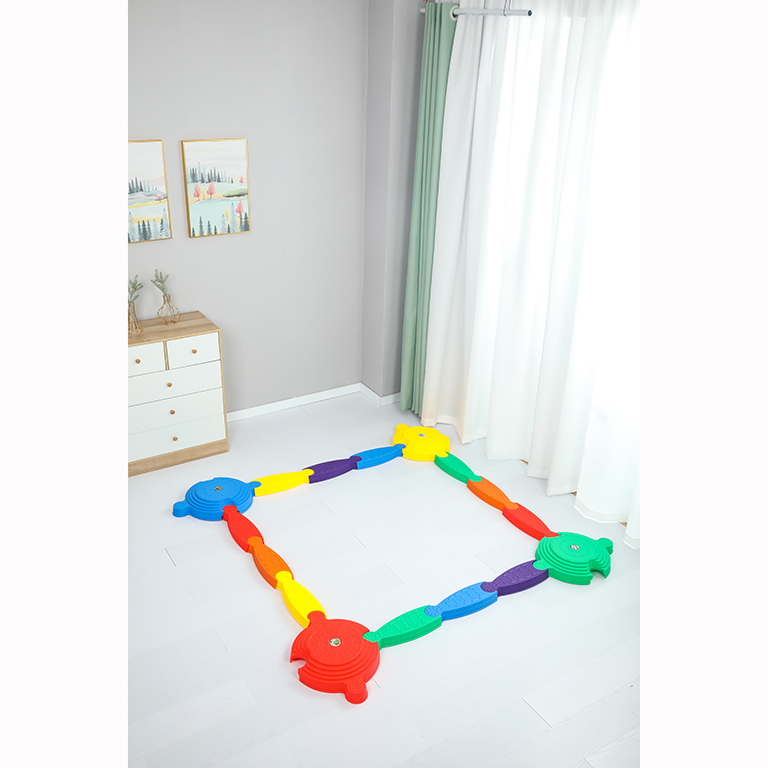 kids training balance bridge circle training balance bridge exercise balance beam gymnastics High-quality children's outdoor