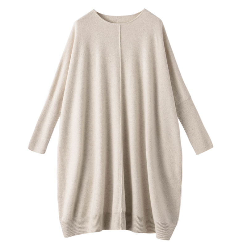 Casual Sweater Fashionable Popular Color Long Sleeve Women Sweater Like Cashmere Sweater Dress 