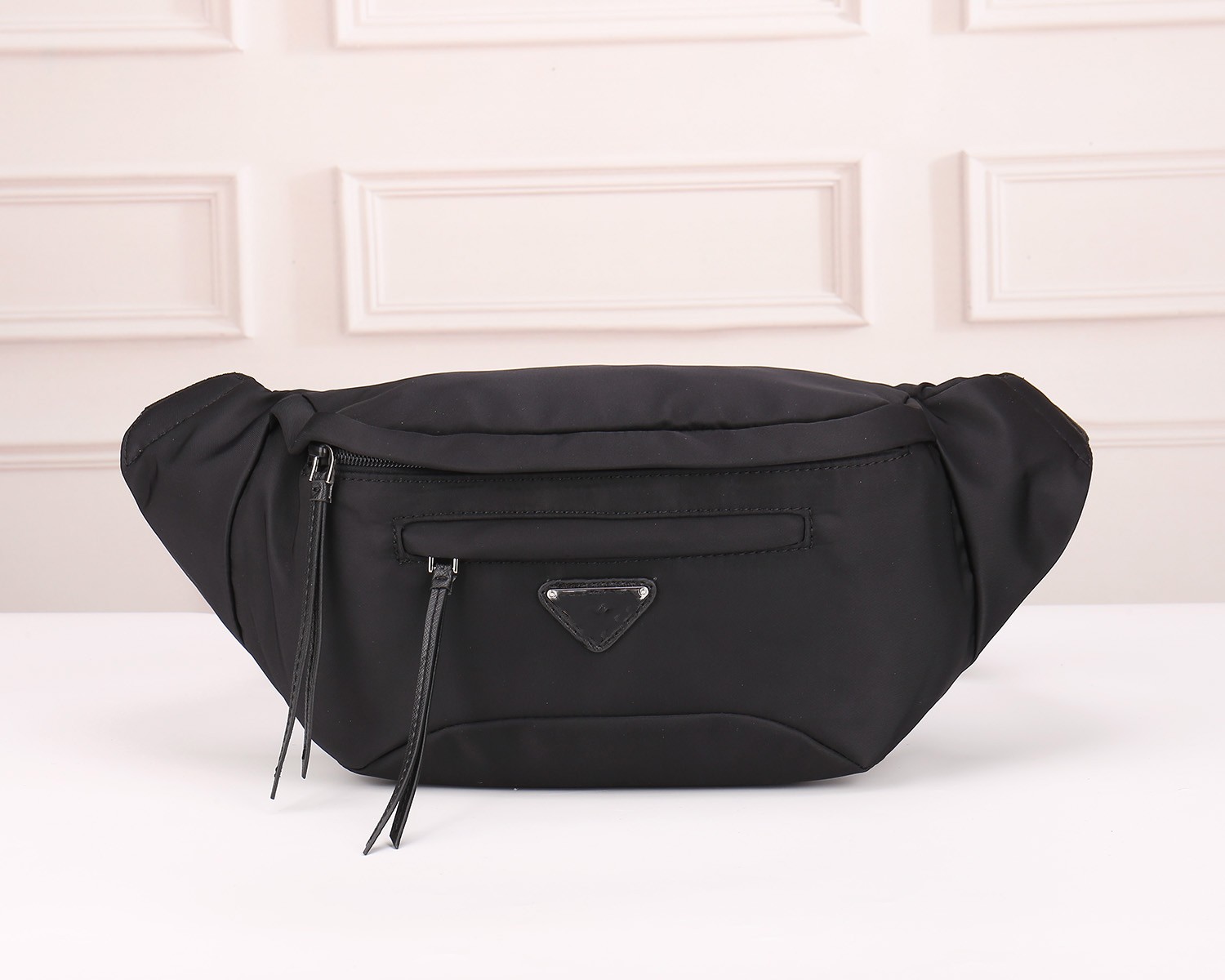 Women And Men Luxury Brand Fashion Designer Re-nylon And Saffiano Leather Belt Waist Bag 