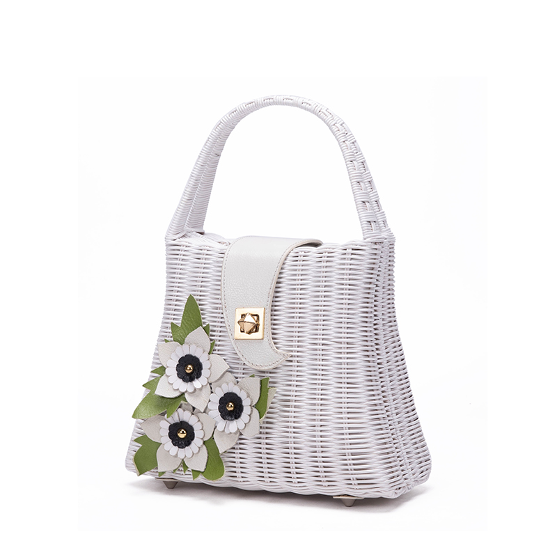 New Style Women's Handbag Fashionable Rattan Bag Women's Handbag High-quality Hand-woven Bag 