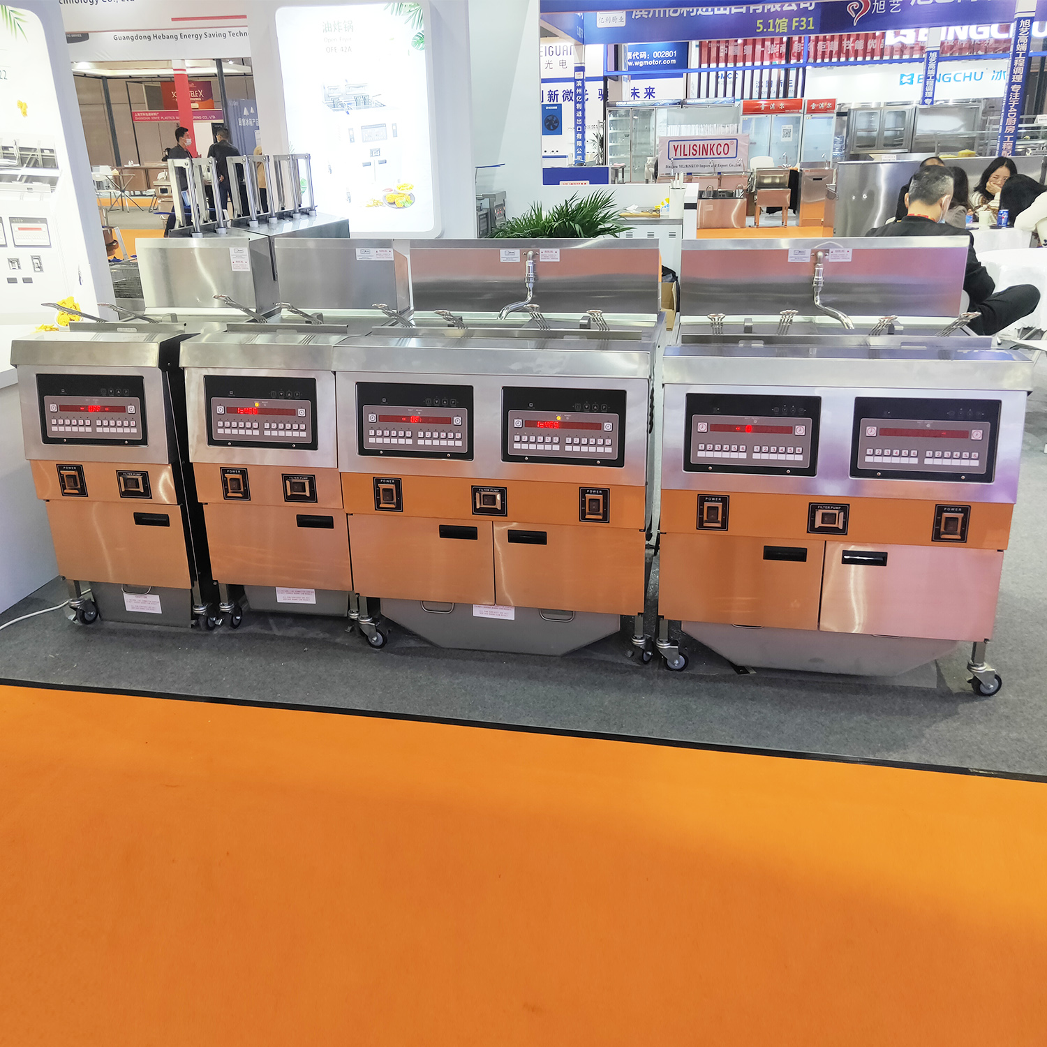 Gas/ Electric Double Pots Four Baskets Fryer/fryer/deep Fryer