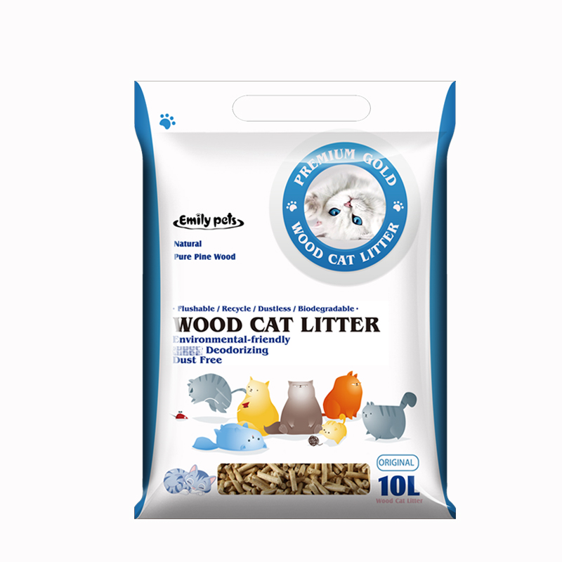 Factory Wholesale Natural Pine Wood Cat Litter Dustless Pinewood Pellets 