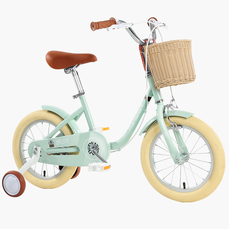 FOREVER 2023 New Child Kids Cycle 3-7 Years High Carbon Steel 18/20/22 Inch Children Bicycle For Kids