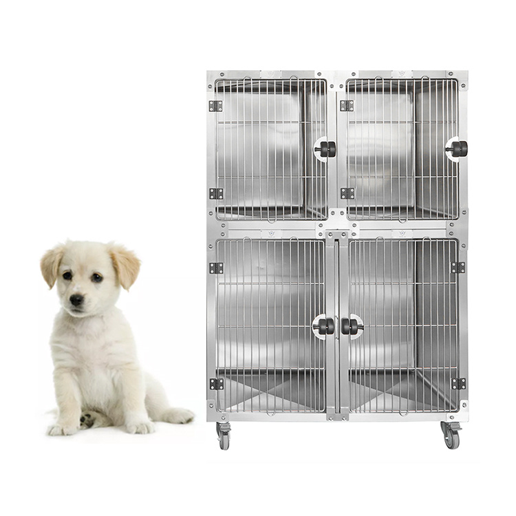 HOT Selling Pet Cage cat veterinary stainless steel Cat Condons high-strength medical universal with wheel