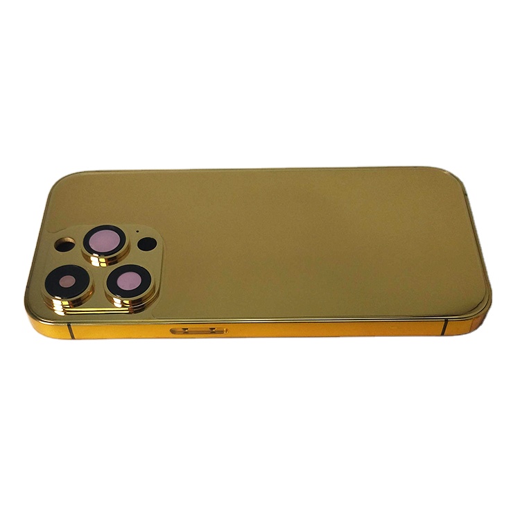 Gold electroplating for iphone case with leather all-inclusive luxury phone cases