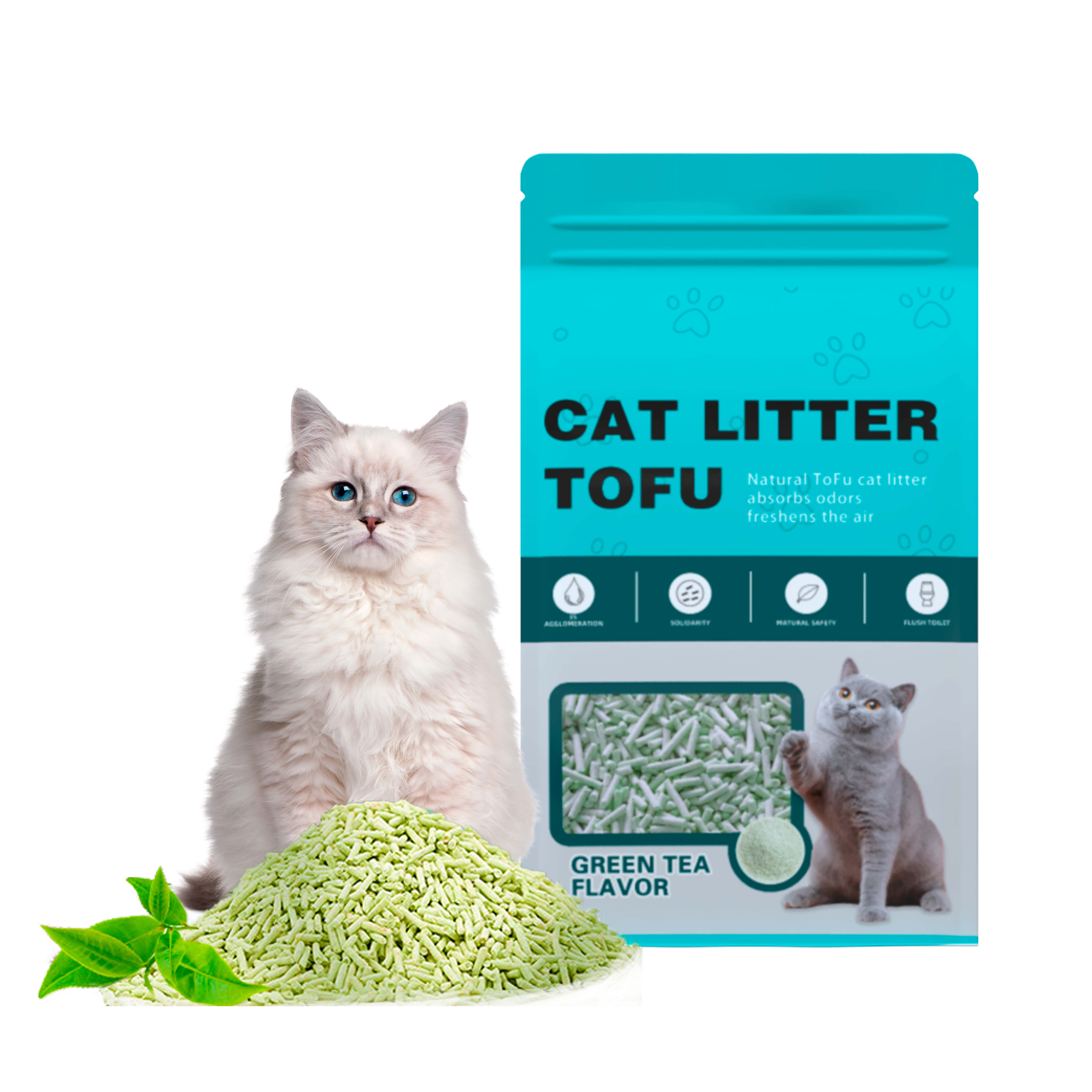 Chinese Manufacturer Wholesale High Quality Pet Record Tofu Cat Litter 1.5mm 