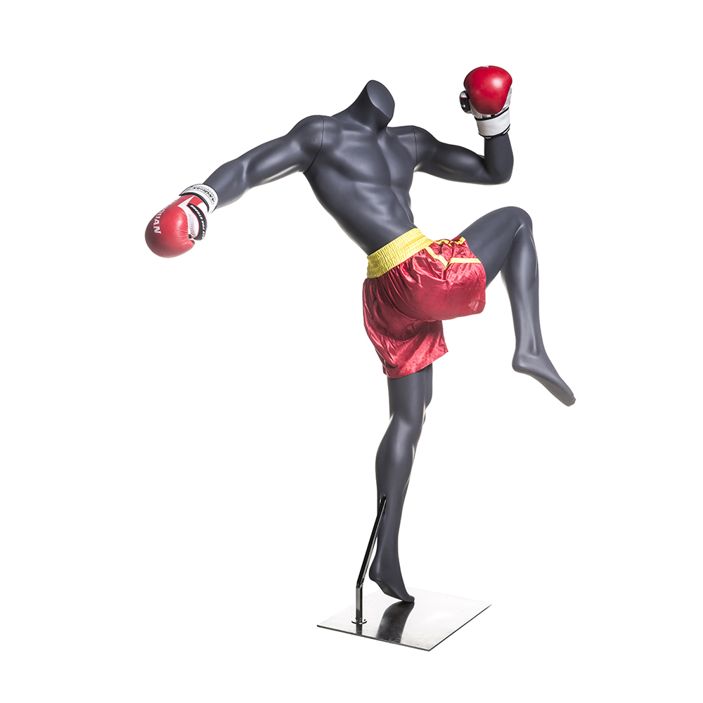 Boxing 3 Sports Muscle Male Mannequin Fiberglass Realistic Model Sportswear Display Window 