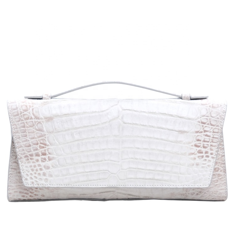 Latest Gorgeous Chic Ladies Large Crocodile Clutch Bags Genuine Crocodile Skin Handbags Fashion Lady Purse Free Shipping 