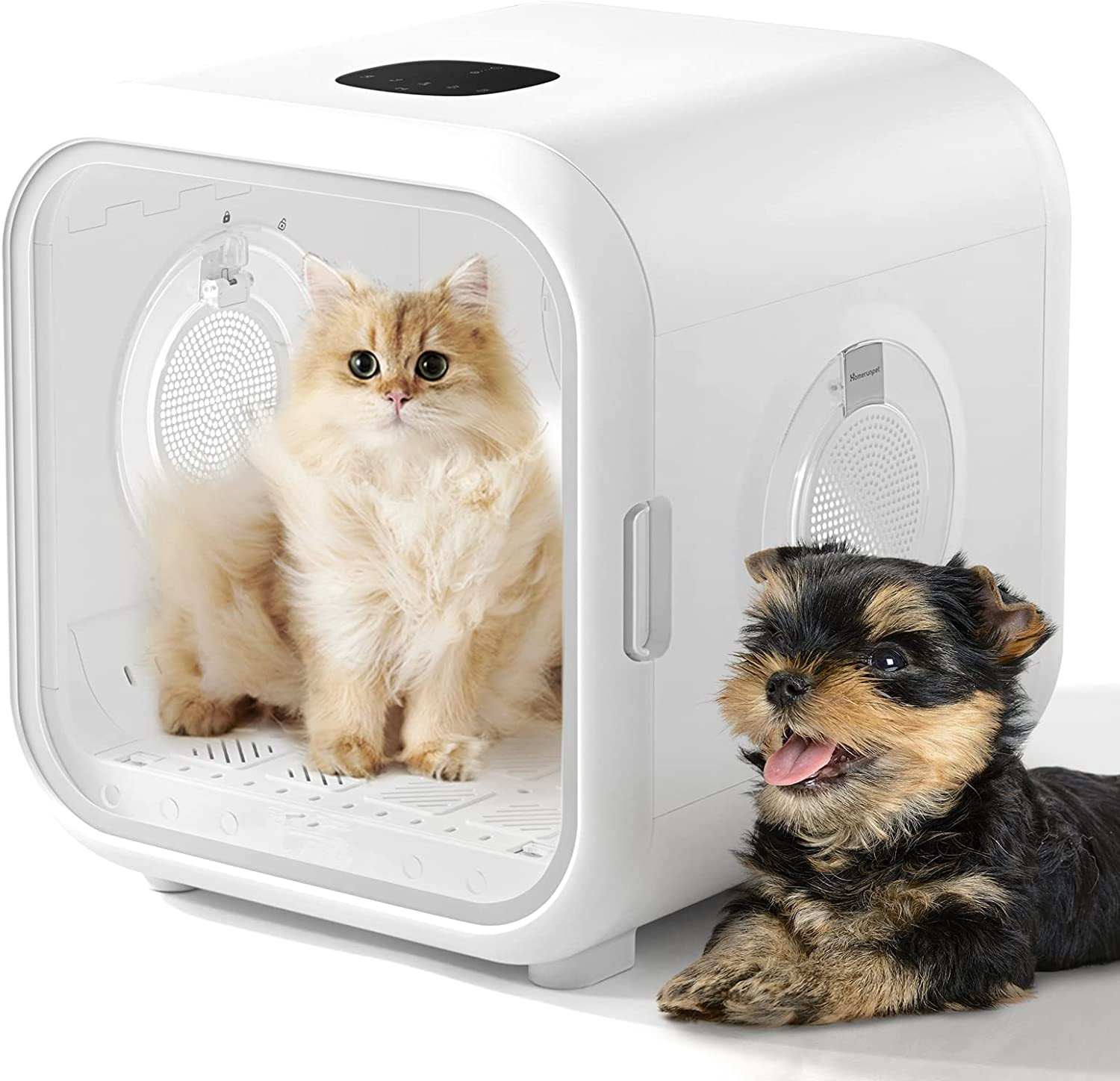 Automatic Pet Dryer for Cats and Small Dogs - Ultra Quiet Dog Hair Dryer with Smart Temperature Control