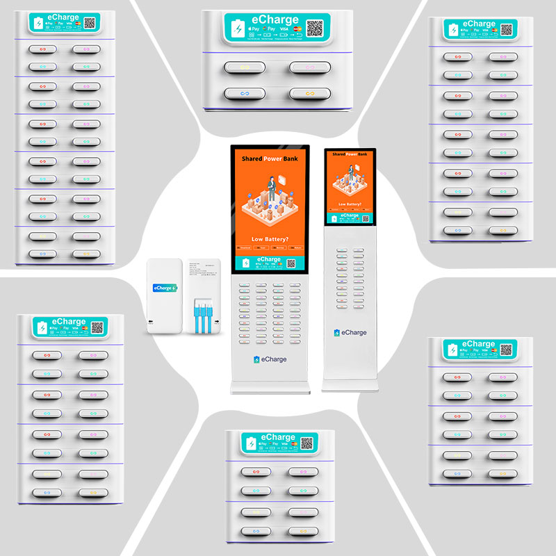 Multiple Power Bank Station Cellphone Station Mobile Phone Charging Kiosk Rent Station Powerbank Rental 