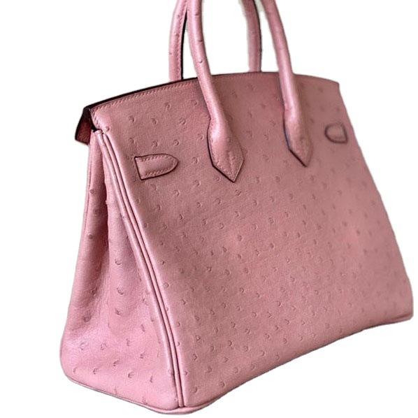 Fashion Bag Wholesale Women's Handbag Women's Luxury Handbag Women's Notebook Handbag Bk25 Ostrich Skin Handmade