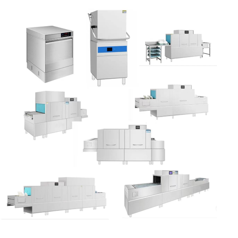 Flight Type Hotel Countertop Dishwasher With Single Tank Good Price