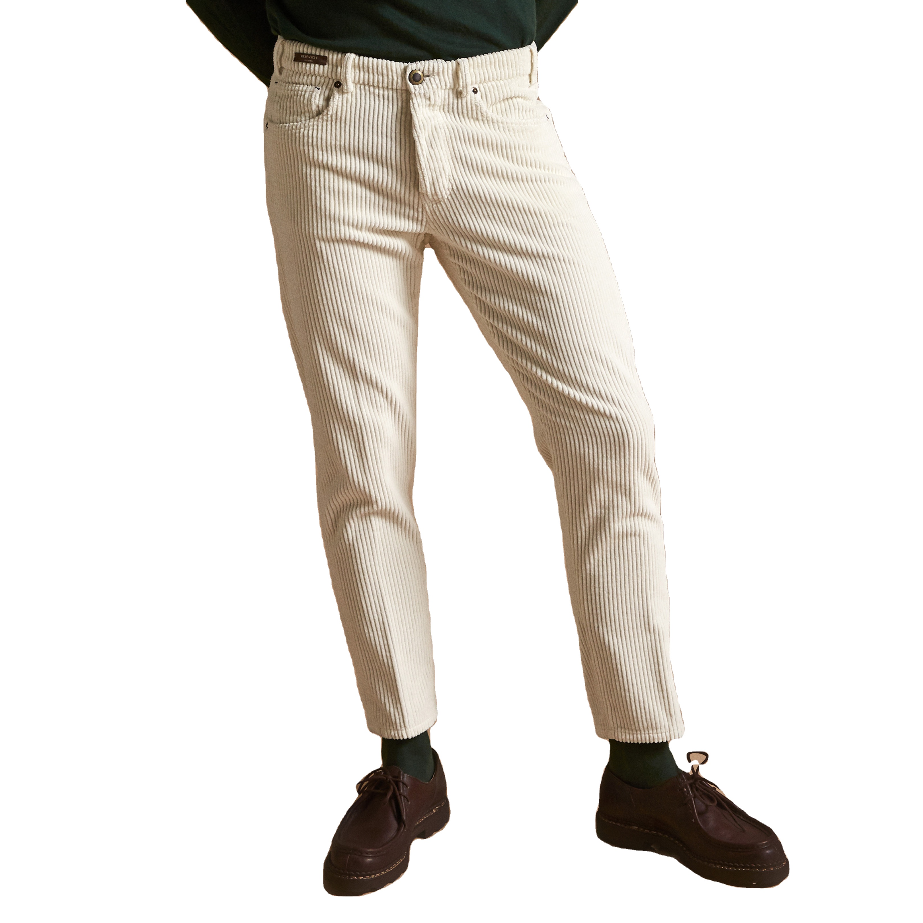 2023 New Trendy Mens Apparel Odm Fit Berwich Barolo Flat 100% Made In Italy Men's Pants Trousers 