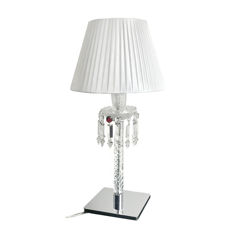 European Style Crystal Table Lamp For Living Room Chandelier Bedroom Table Light Clean Crystal 