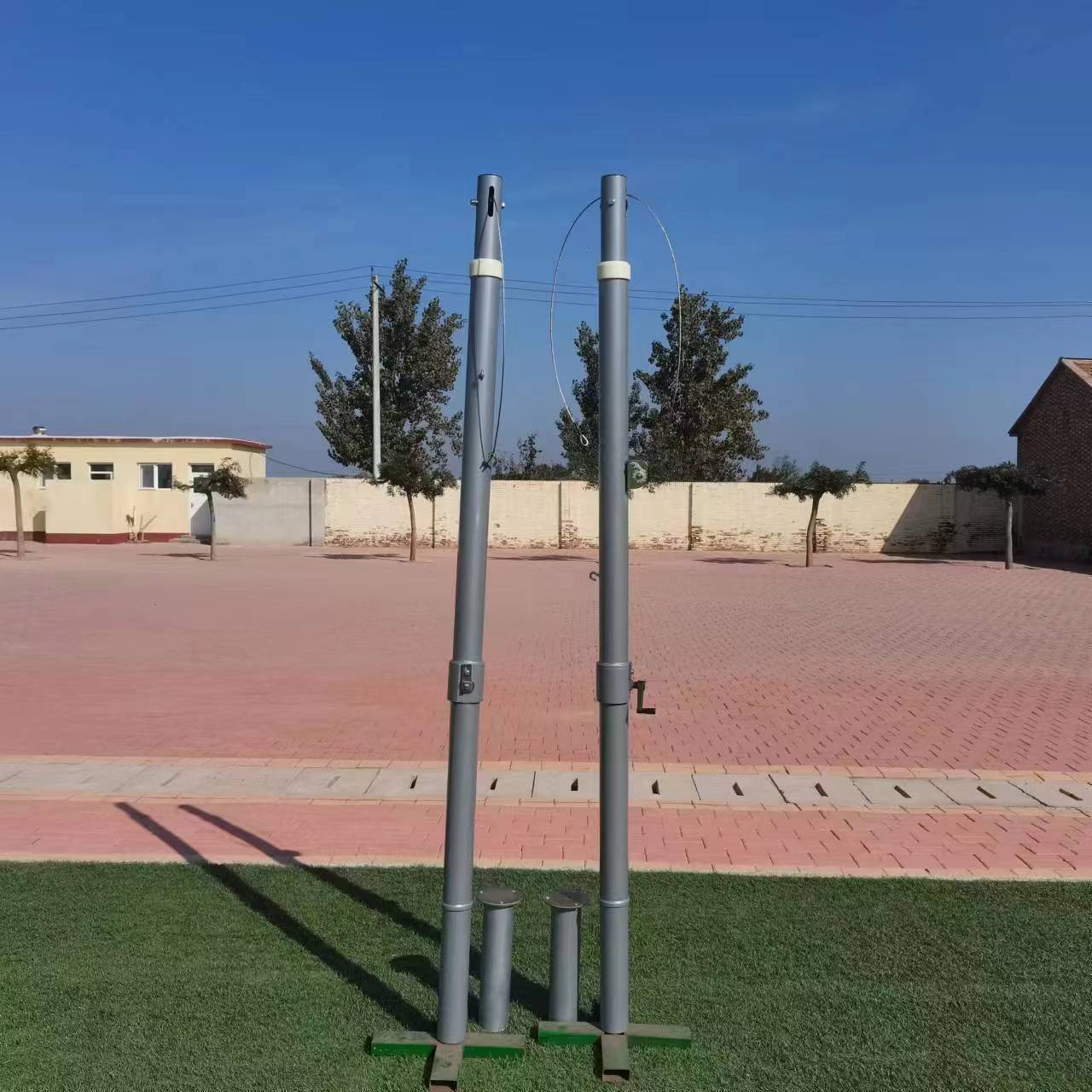 LDK factory wholesale sports equipment high grade steel volleyball post portable volleyball pole