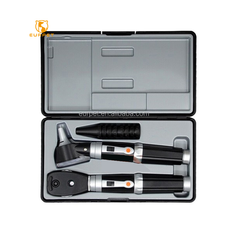 Eur Pet Indirect Portable Diagnostic Medical Items Durable Diagnostic Ear Otoscope Ophthal Otoscope Set For Clinic 