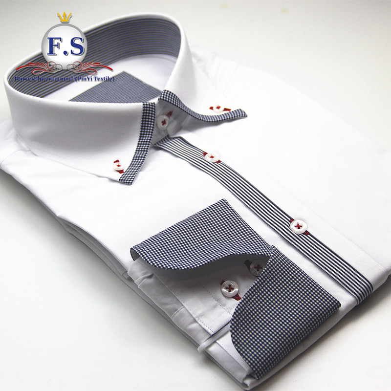 2018 Fashion High End Unique Casual Men Shirt 100% Cotton 