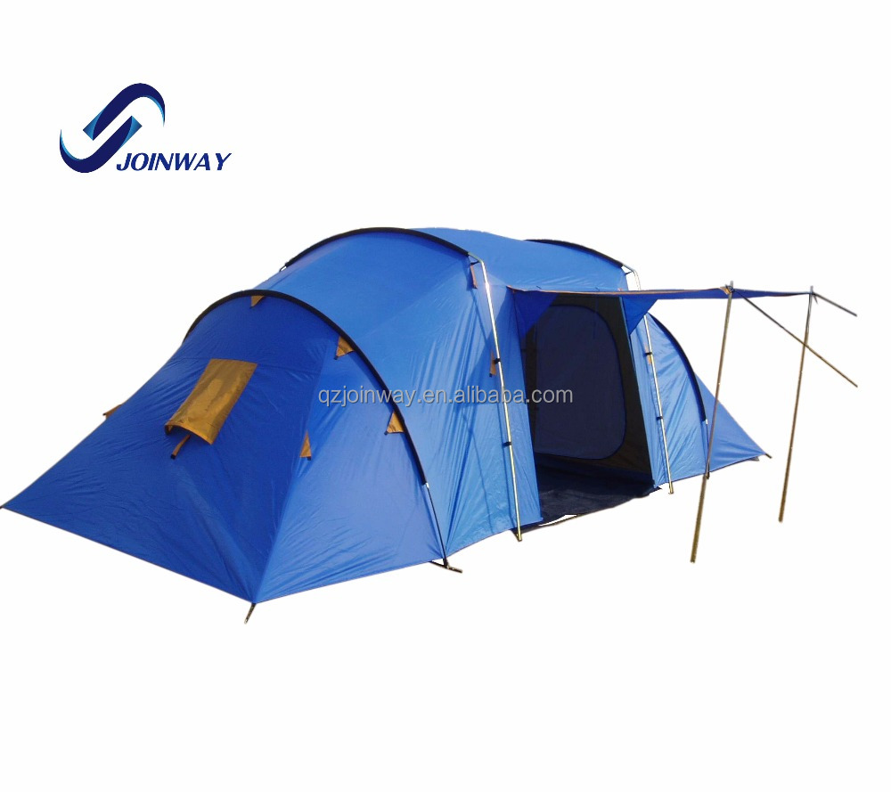 Jwf-018 Outdoor Glamping Big Camping Canopy Tents Tunnel Family Marquee Tent For Sale 
