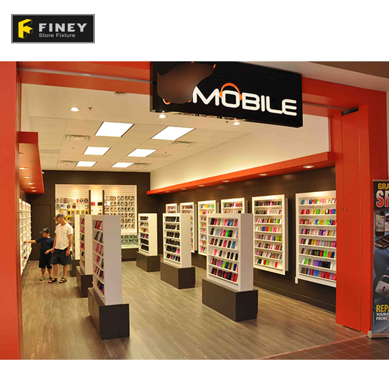 Shop Fitting Commercial Mobile Shop Interior Design Wholesale Mobile Phone Accessories Store Design 