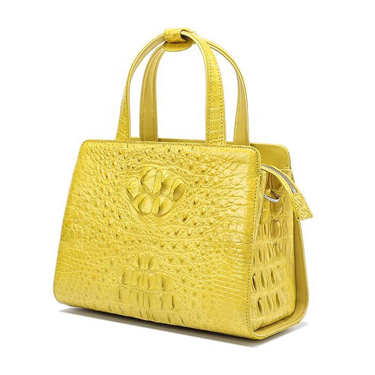 New Arrival Fashion Design Top Quality Exotic Genuine Crocodile Leather Handbag 