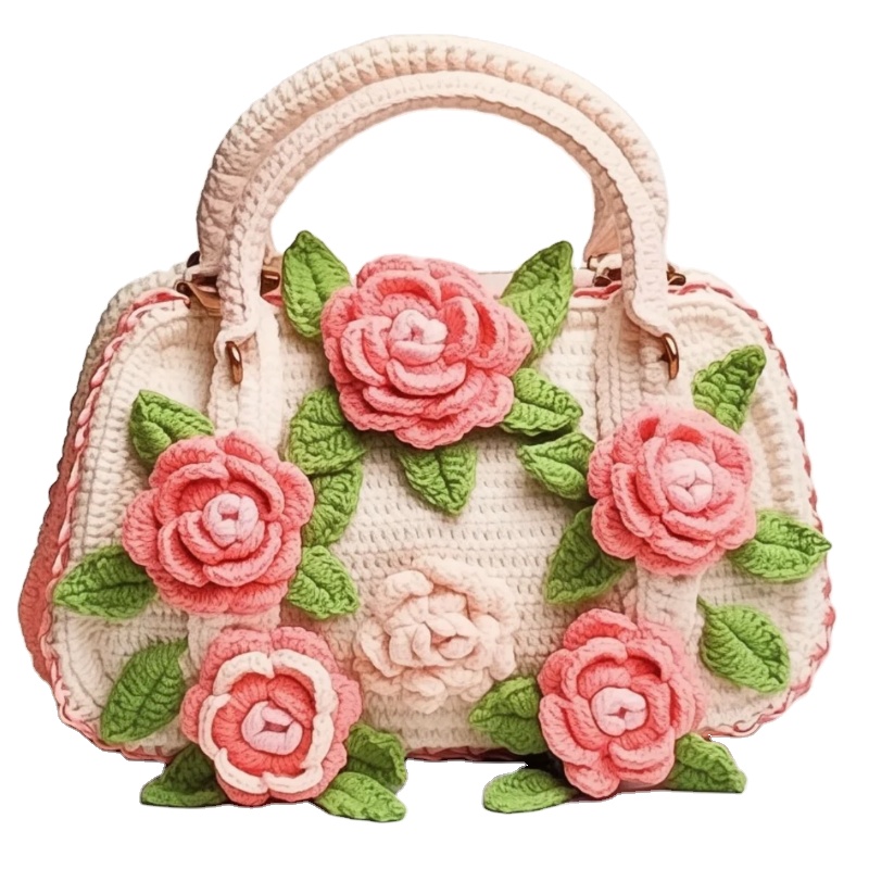 Diy Hand-crocheted High-end Custom Forest Whispers Fashion Retro Women's Tote Bag 