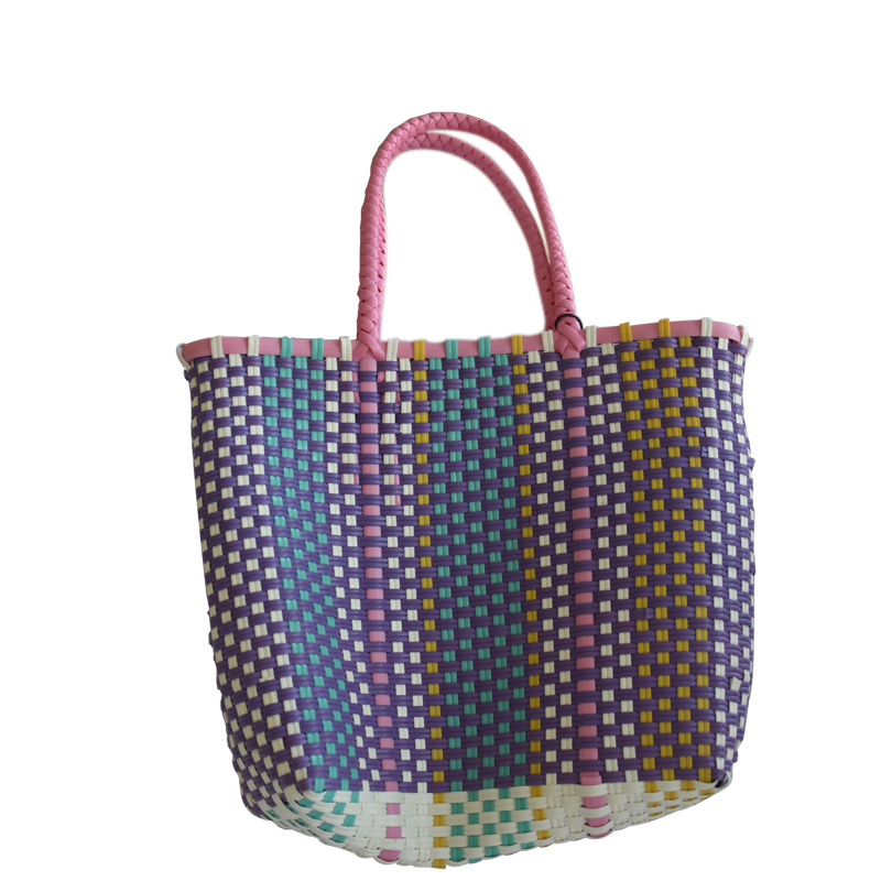 2023 Wholesale Bohemian Top Handle Paper Straw Bags Summer Beach Handbag 