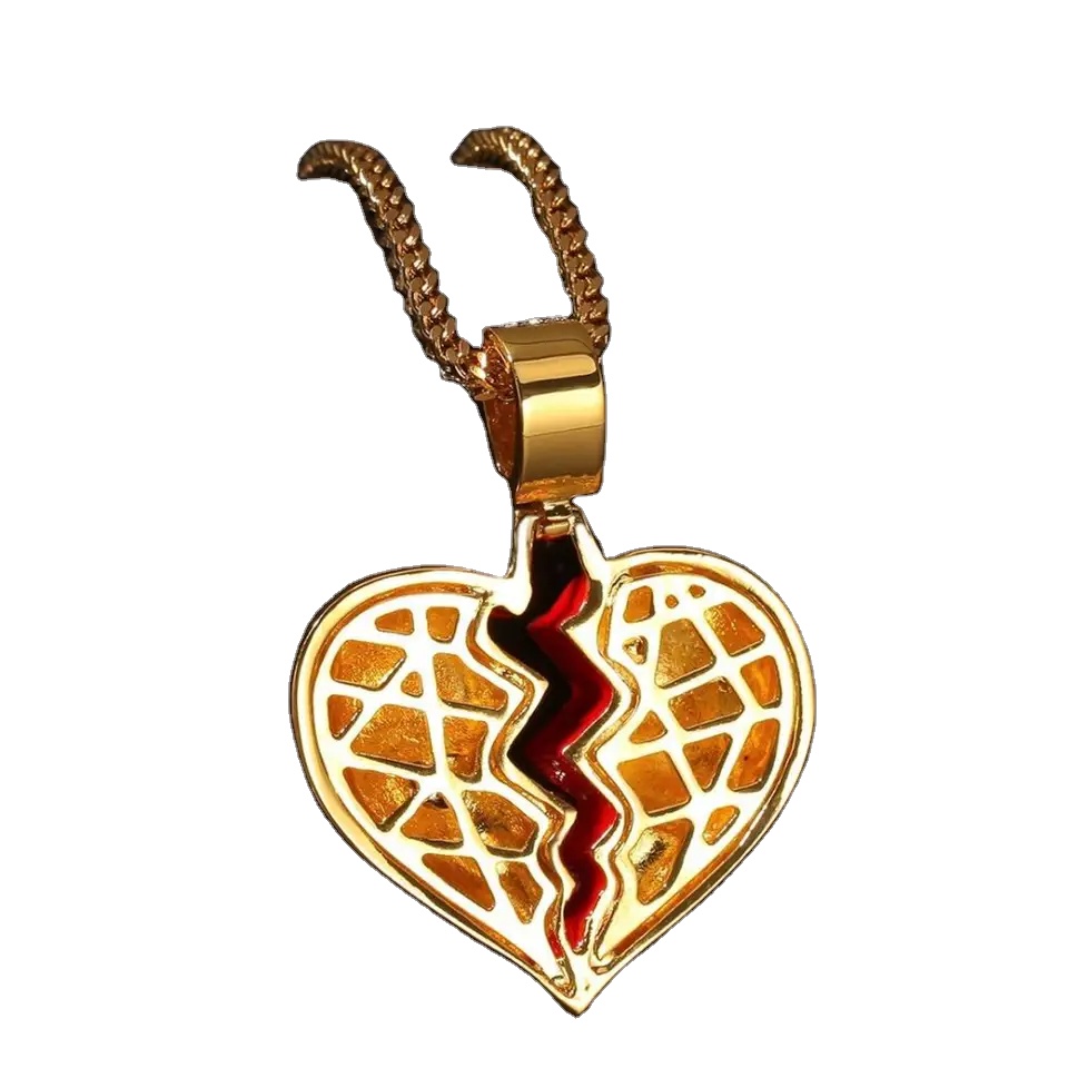 Premium Quality Hip Hop Diamond Pendant Necklace For Women And Mens Fashion Jewelry Available At Wholesale Price For Export