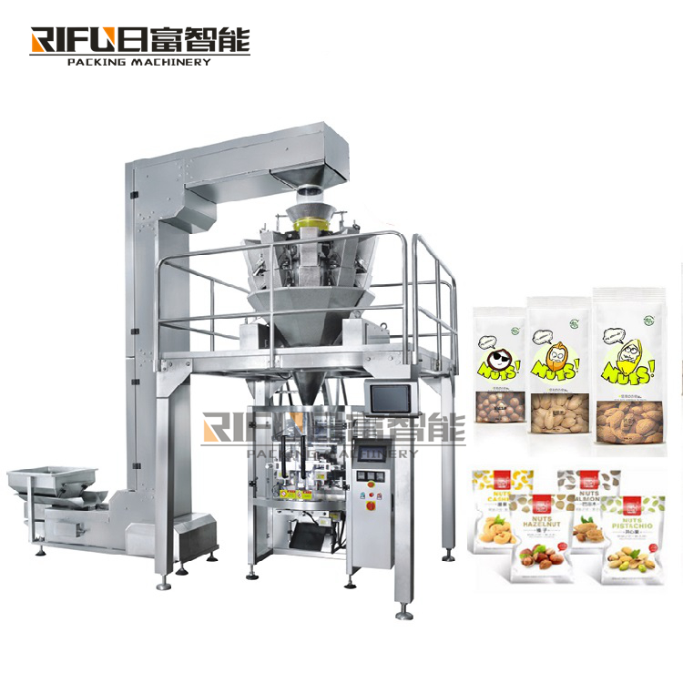 Best Price 10 Heads Automatic Weigher Beans Rice Food Vertical Packing Machine For Sale