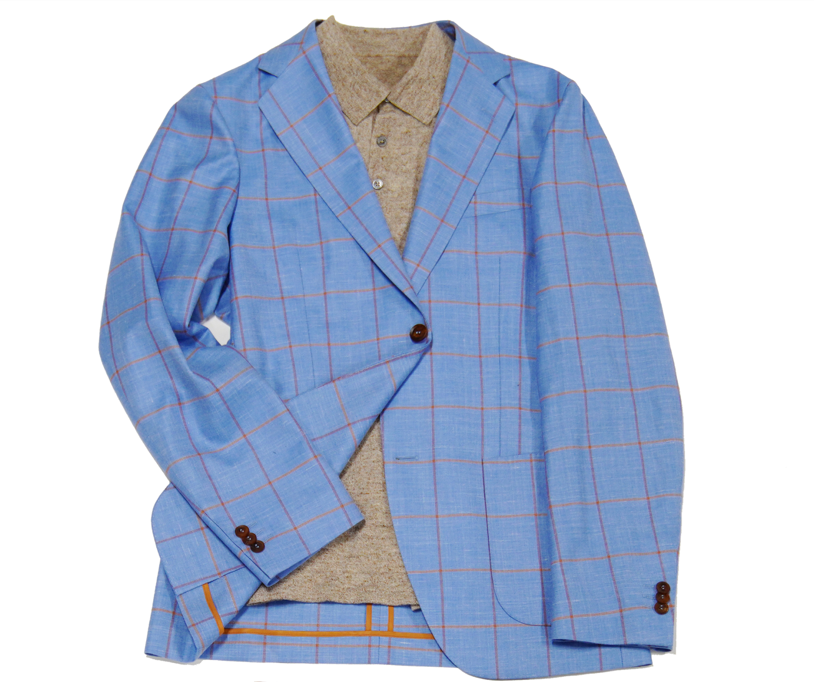 Casual Single breasted button patch pocket  Check Blazer suit  New Fashionable Daily or Business Customized Men's Suit