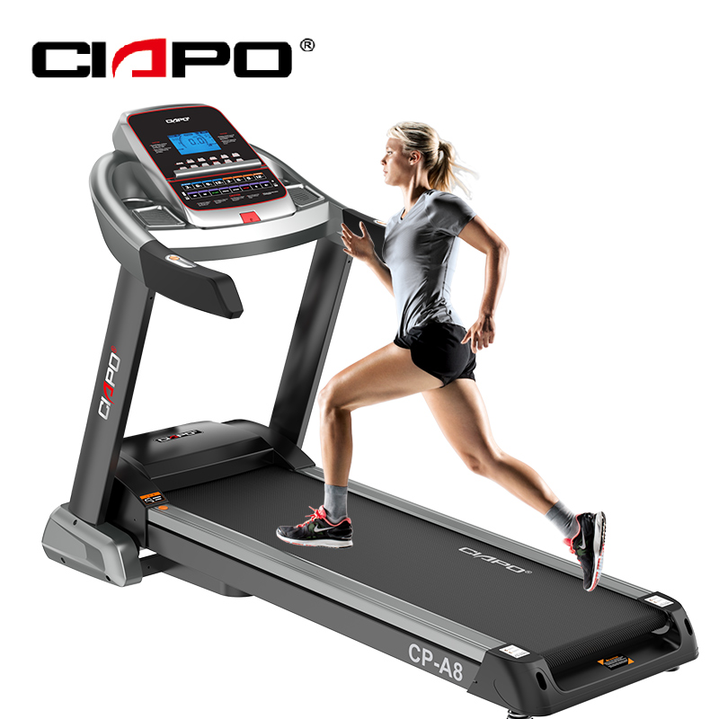 Factory wholesale fitness 4HP AC electric treadmill household electric large screen treadmill