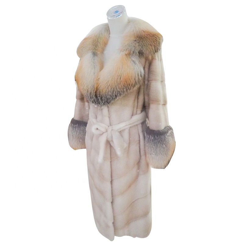 manufacturer trending luxury fashion plus size sale women genuine mink fur coats