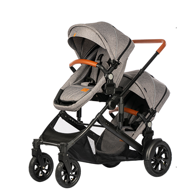 Wholesale Twins Double Baby Stroller 2 in 1 Prams For Foldable Compact Pram Combos Detachable