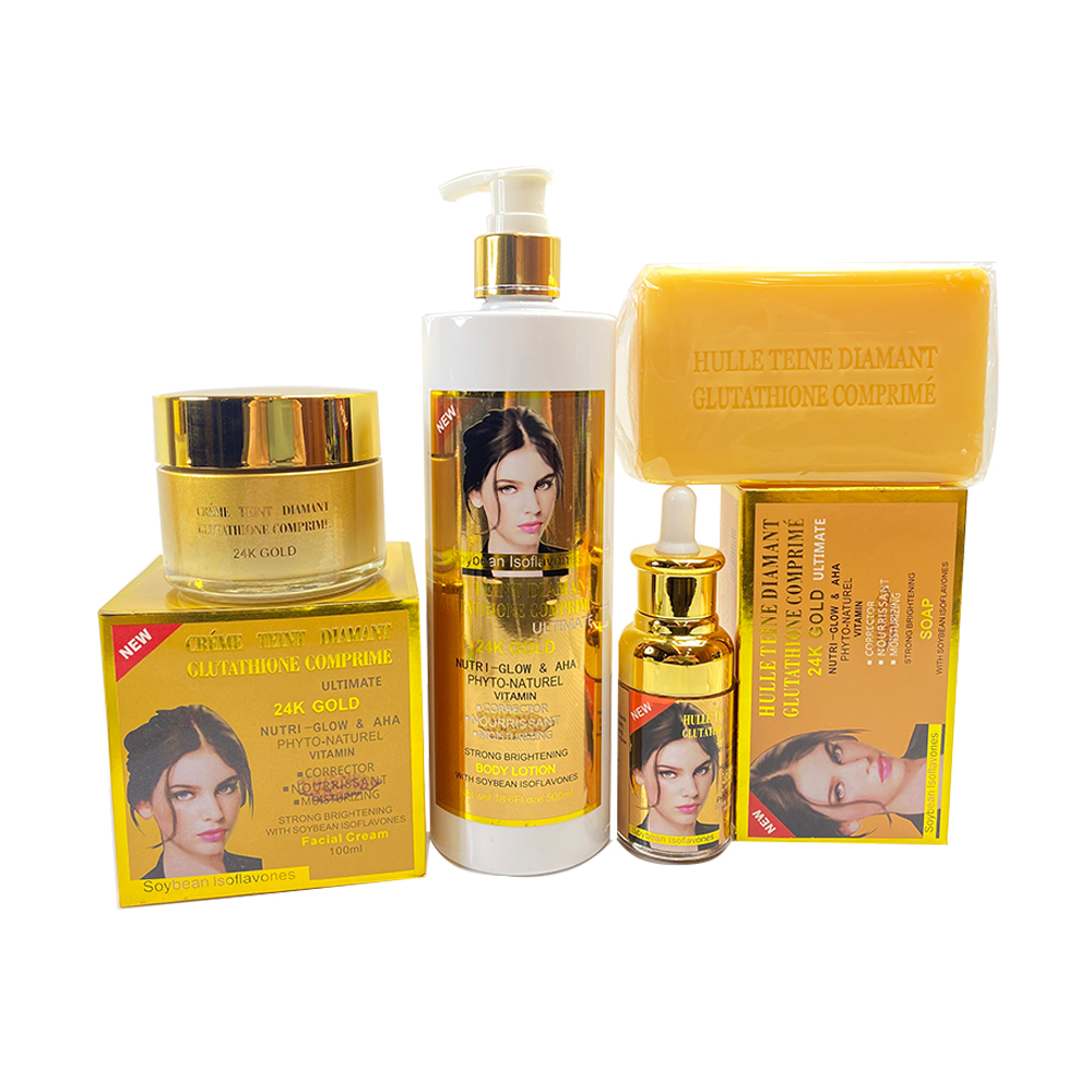 Oem Cosmetics Diamant Ultimate 24k Gold Nutri Glow Anti Aging Whitening Skin Care Set Beauty Women's Sets Care Care Product 