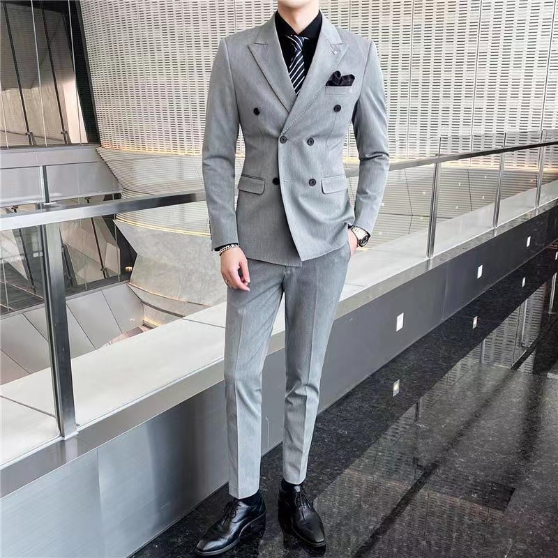 New Men's Slim Suit Groom's Best Man Wedding Dress 