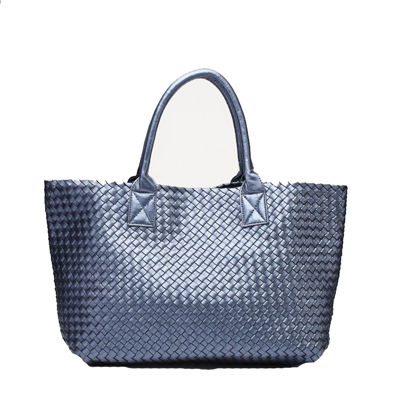 Fashion Women Casual WovenTotes Bag Classic Leather Woven Handbag For Daily Life