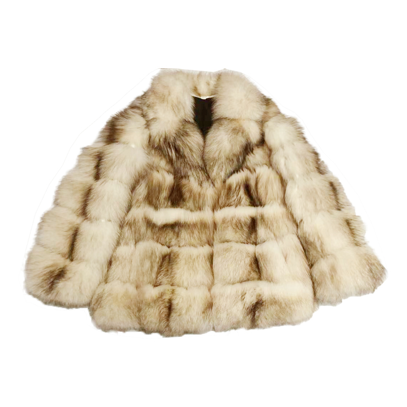 Finland Imported Saga-grade Fox Fur Coat Men's 2022 New Light Luxury Hooded Fur Coat Winter 
