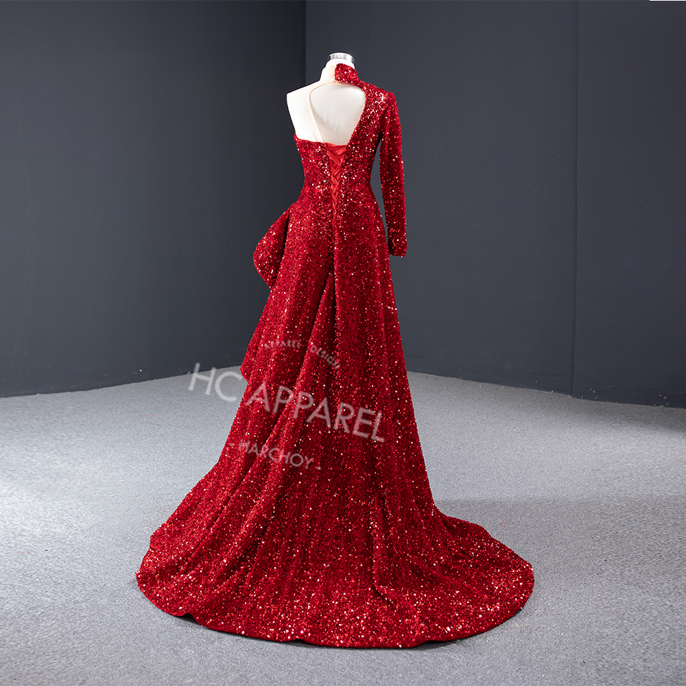 Foreign Trade Wedding Dress Evening Dress Supply 2022 Bride V-neck European And American Sequin Poncho Skirt 