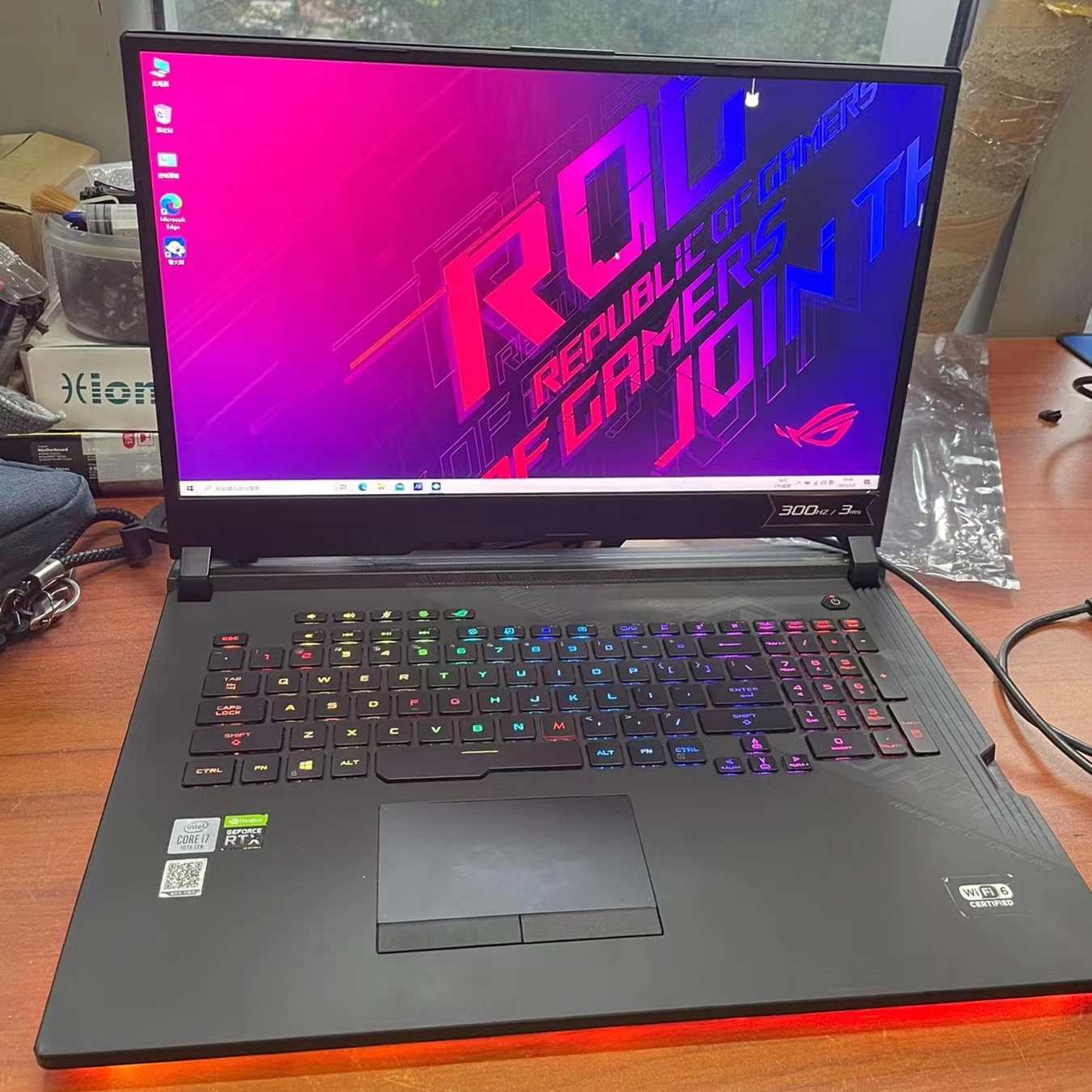 Original For Asus Rog Strix Scar 4 Plus I7-10875h 16gb 512gb Rtx 2070s(8gb) Gaming Laptop 17.3inch(300hz) Display 